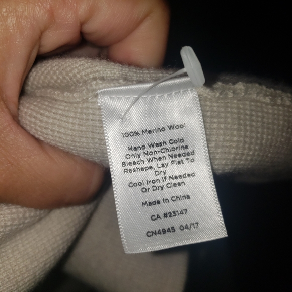 Talbots 4p merino wool military style cardigan - Picture 9 of 9